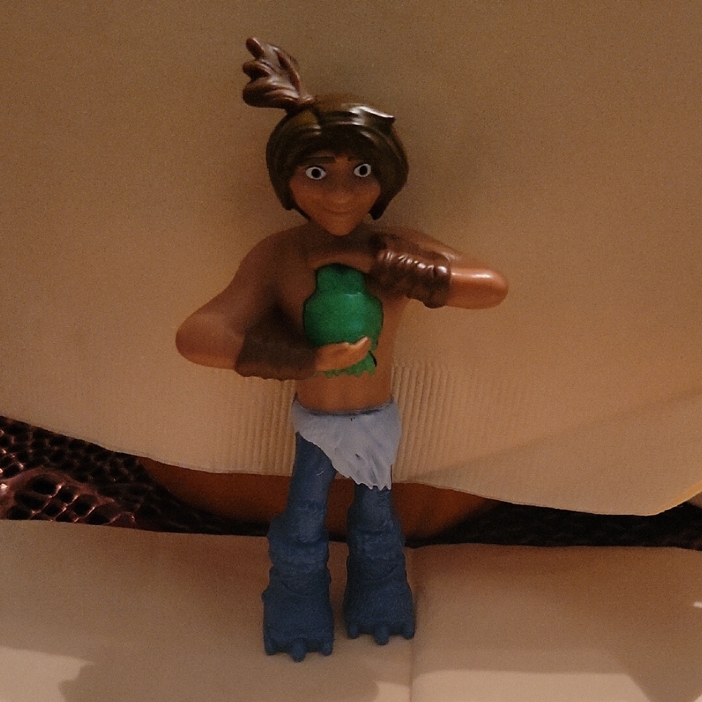 Green and Blue Action Figure with Posed Stance